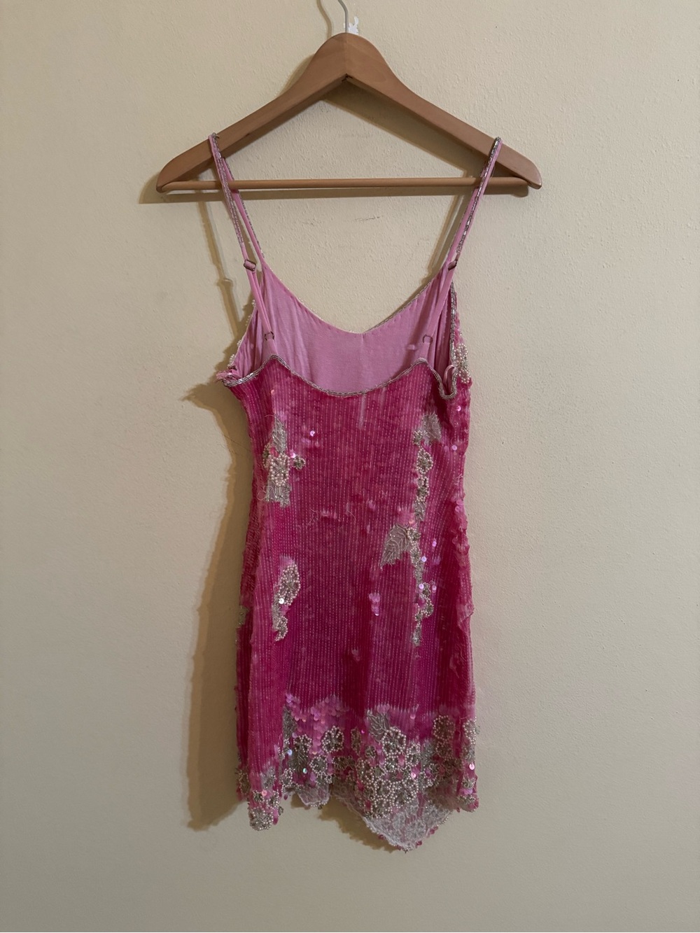 LoveShackFancy Meline Dress Raspberry Sparkle Size 2 - Picture 4 of 7
